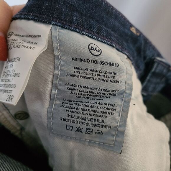 AG Adriano Goldschmied Destroyed‎ Legging Ankle Super Skinny Jeans sz 28 - Picture 6 of 6